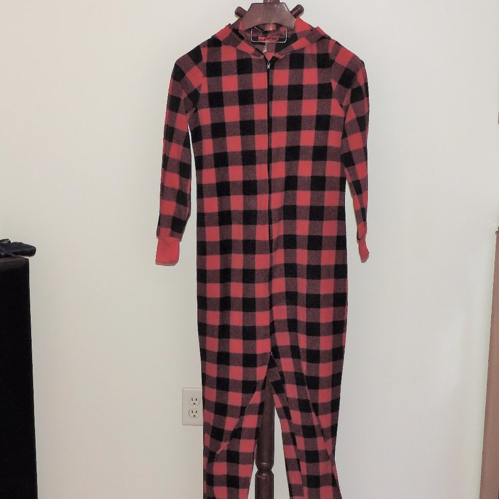 HolidayFamJams hooded one piece union suit pajamas